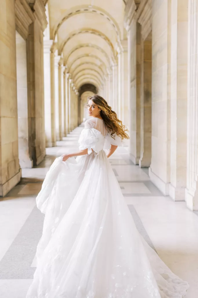 Louvre wedding elopement photos